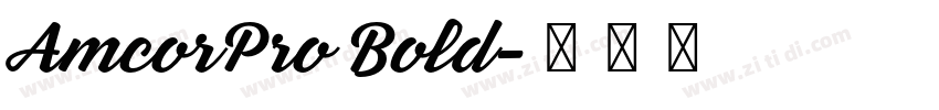 AmcorPro Bold字体转换